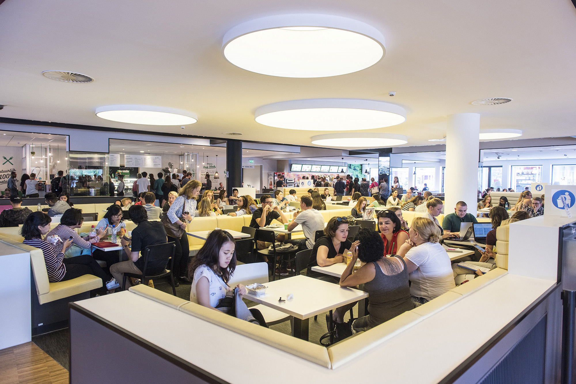 Erasmus University’s food court.
