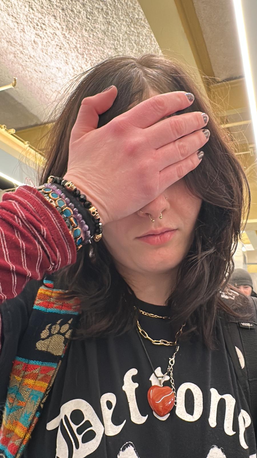 Kaiden, when they heard that they had a two-hour delay in Atlanta.